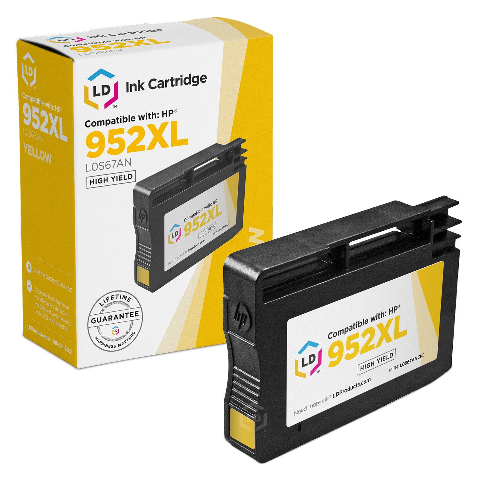 LD 3pk Comp Ink Cartridge for HP 952XL 952 OfficeJet 7740 8702 8715 CMY