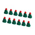 thumbnail image 4 of 12 piezas de mini sombreros de punto navideños, lindo sombrero de muñeca, artesanía para hacer joyas, regalos de fiesta, adorno navideño, sombrero de Verde, 4 of 8