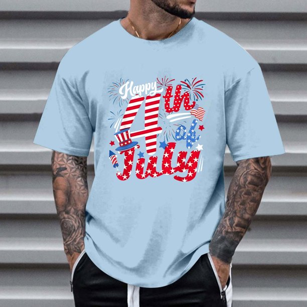 Tops para hombre, blusas y camisas de cuello redondo y manga corta para hombre, tops casuales de cuello redondo y manga corta con estampados especiales para hombre.