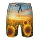 thumbnail image 3 of Fotbe Beautiful Golden Sunflower Field Trajes de Baño Estampados para Hombre, Shorts de Verano de Secado Rápido, Ropa de Playa, Bañadores-3X-Large, 3 of 6