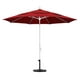 California Umbrella GSCUF118170-5403-DWV 11 Pi Marché de Fibre de Verre Parapluie Col Inclinaison Double Évents - Blanc Mat - Brella - Jockey Rouge – image 2 sur 2