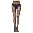 thumbnail image 1 of Collants de Base pour Femmes à Motif de Cœur Ajouré en Résille, Chaussettes de Base en Résille pour Femmes, 1 of 9