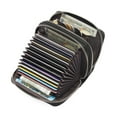 thumbnail image 2 of GOIACII Small Zip Wallet for Women RFID Blocking Credit Card Holder Ladies Card Case Genuine Leather, 2 of 6