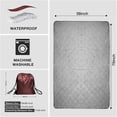 thumbnail image 4 of Outdoors Waterproof Throw Blanket with Hood, 79”x 59” Sherpa Fleece Stadium Windproof Blankets for Boat, Traveling, Camping, Football, Dogs, Outdoor Sporting Events-Machine Washable, 4 of 6