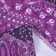thumbnail image 5 of Gibobby Vestido de gasa de verano para mujer Vestido largo floral sin mangas con cuello en V para mujer Vestido largo bohemio de playa(Morado,M), 5 of 5