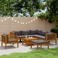 thumbnail image 1 of vidaXL 8 Piece Garden Lounge Set with Cushion Solid Acacia Wood, 1 of 5