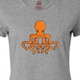 thumbnail image 4 of Inktastic Orange Octopus Women's T-Shirt, 4 of 5