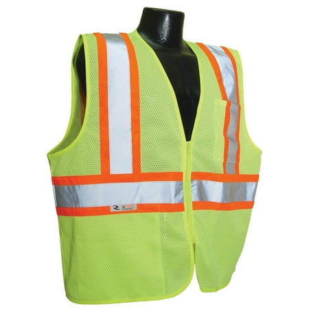 

Radians Safety Vest Sv22 2 Economy Class 2 With Two Tone Trim Hi Viz Green Xl