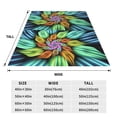thumbnail image 3 of Sikiie Hippie Style Ultra-Soft Micro flannel Blanket Luxury All Seasons Warm Blanket for Bedding Sofa and Travel (4 sizes)-60"x50", 3 of 7