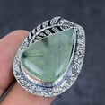 thumbnail image 2 of Natural Prehnite Gemstone Handmade 925 Sterling Silver Jewelry Ring Size 7, 2 of 2
