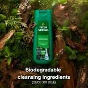 Irish Spring Mens Body Wash, Body Wash for Men, All Skin Types, Original Scent, 20 fl oz Bottle, 2 Pack