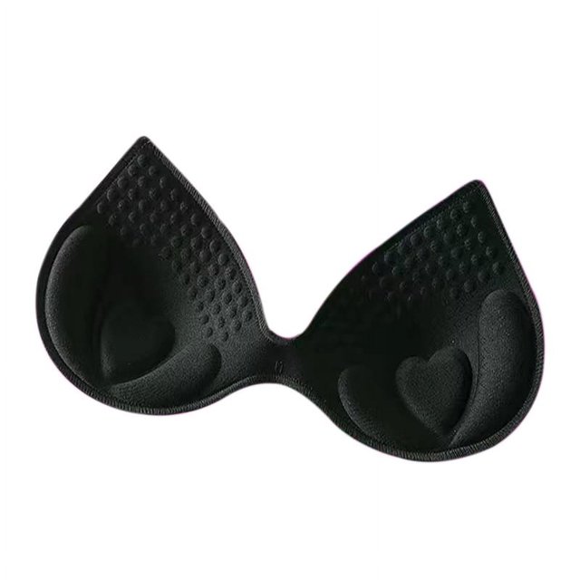 Almohadilla para el pecho de látex biónico fino con cierre para traje de baño deportivo, molde envolvente para el pecho, inserto de junta push up, almohadilla para ropa interior de una pieza