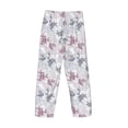 thumbnail image 3 of Lsque Lilies Flowers Print Men's Pajama Pants, Lounge Pant - Comfortable Home Wear,Elastic Waistband, Stylish Design-Small, 3 of 9