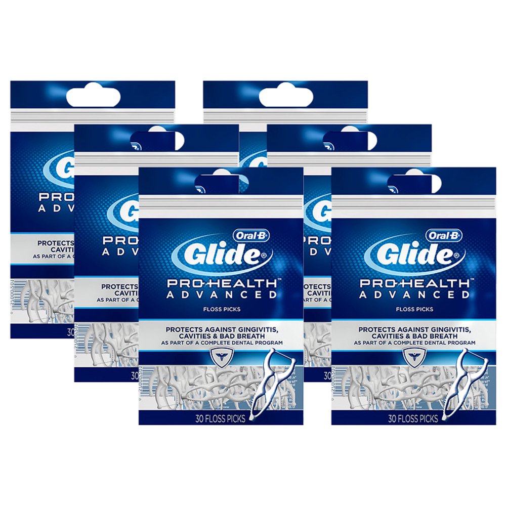 OralB Glide Gum Care Floss Picks, 30 each (1 Pack) (Pack of 6