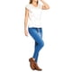 thumbnail image 2 of Blusón Mujer Moda Casual Formal Cinto Decorativo Ivory blanco CH, 2 of 5