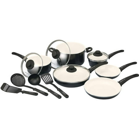GreenLife Soft Grip Cookware Set, 14 Piece