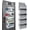 Grey, variant on Over The Door Organizer with 8 Side Mesh Pockets, 44lb Weight Capacity Hanging Behind The Door Bathroom Organizers and Storage Suitable for Storing Toys, Shoes, Towels, Lvoy White, 5 Shelf
