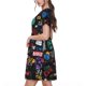 thumbnail image 2 of Disketp Basketball para Vestido de Manga Corta para Mujeres, Vestidos de Verano para Mujeres, Casual y Holgado para la Playa, 2 of 6