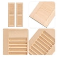 thumbnail image 4 of FELTECHELECTR 2 piezas de muebles de escritorio para muñecas, persianas de madera en miniatura, persianas decorativas para muñecas., 4 of 5