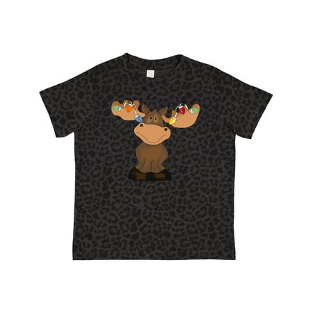 

Inktastic Christmas Moose Lights Gift Toddler Boy or Toddler Girl T-Shirt