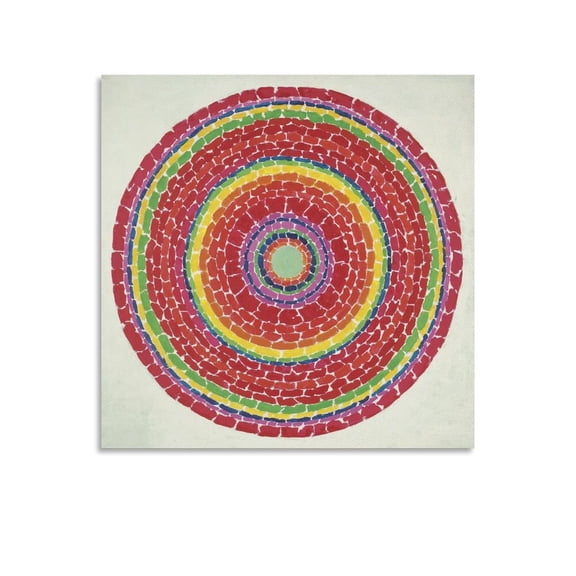 Painter Alma Thomas (Spring in Washington) Color School Posters Canvas Art and Wall Art Picture Print Modern Family bedroom Decor 28x28inch(70x70cm)