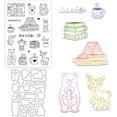 thumbnail image 2 of 1Pc Books Coffee and Animals Clear Stamps Silicone Cutting Die Painting Stencils for DIY Scrapbooking Photo Album Cards Decor Paper Craft, 2 of 9