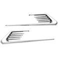 thumbnail image 1 of Car Air Intake Sticker Shark Gills Side Fender Bonnet Decoration Sticker Vent Car Styling Sticker（silver）, 1 of 5