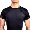 thumbnail image 3 of sunsanly 1 Set Adjustable Shoulder Brace Men Women Torn Rotator Joint Cuff Pain Relief Compression Sleeve Cross Wrap Recovery Shoulder Stability Support Strap, 3 of 8