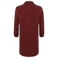 thumbnail image 4 of iiniim Unisexe Hommes Femmes Veste de Travail à Revers Résistante à l'Usure à Manches Longues Manteau de Laboratoire Antipoussière Uniformes Rouge 180, 4 of 6