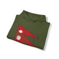 thumbnail image 4 of Nepal Nepali Nepalese Pride Flag Hoodie, Gifts, Hooded Sweatshirt, 4 of 4