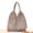 Gray, variant on Yoyauz Ladies' Summer Beach Handbag Cotton Rope Vacation Handmade Shoulder Bag Wallet