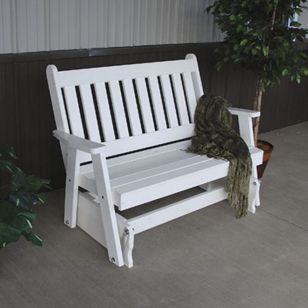 A & L Furniture Traditional English Recycled Plastic 4 ft. Outdoor