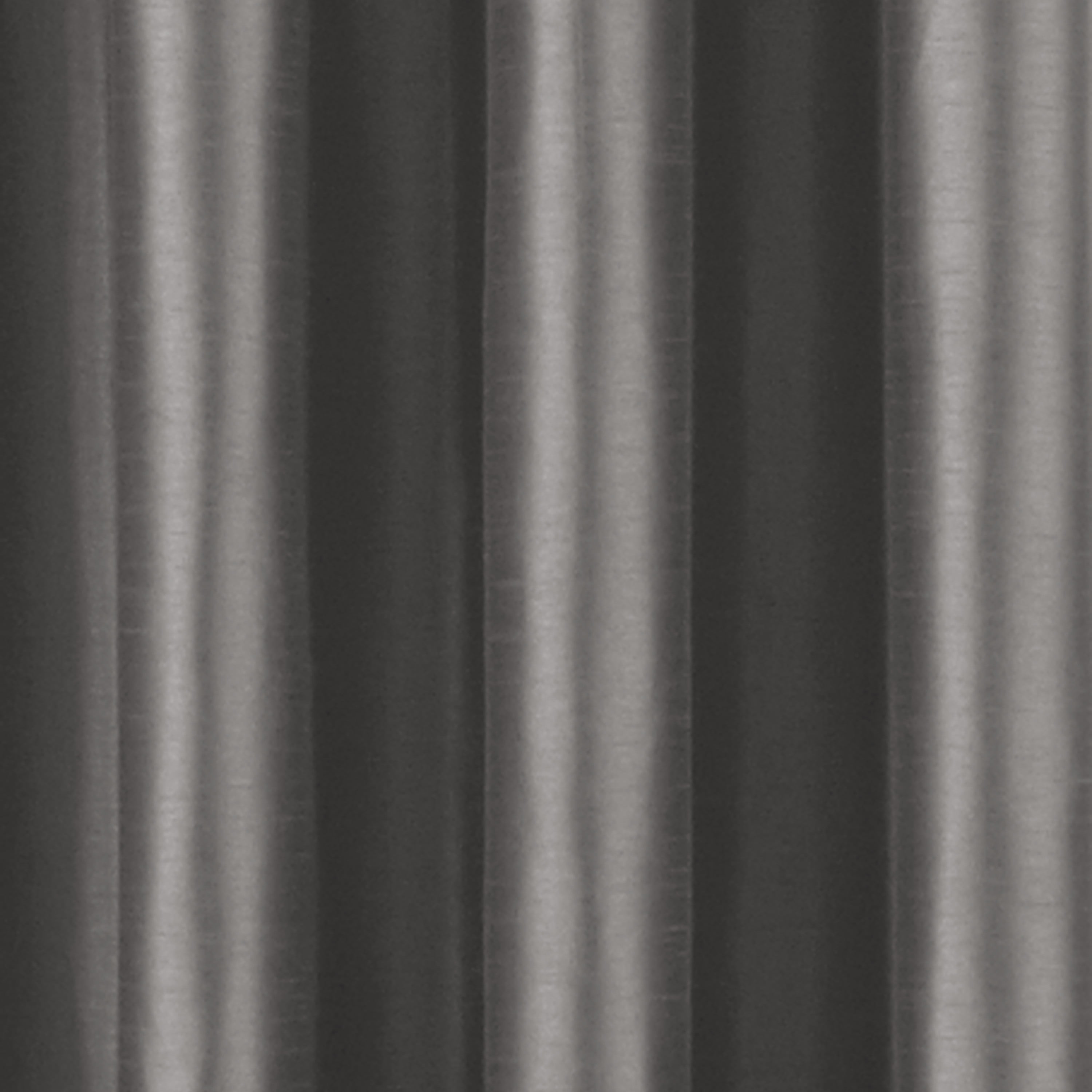 Curtainworks Malta Curtain, Polyester Room Darkening Faux Silk Grommet Single Panel, Pewter, 50" x 84", Adult