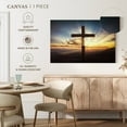 thumbnail image 5 of Elephant Stock Holy Cross Wall Art - Horizontal Canvas Wall Art - Living Room Wall Decor - Religion And Spirituality Canvas - Blue And Yellow Decor - 12" x 8", 5 of 8