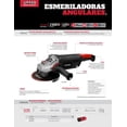 thumbnail image 2 of Esmeriladora Angular Urrea Disco De 9 In 2600w 120v 6500rpm EA1109A, 2 of 3