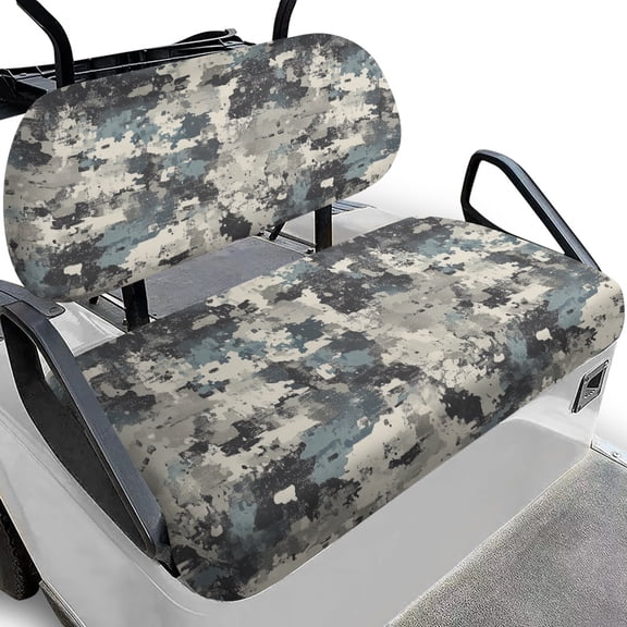 HUIACONG Camo Golf Cart Seat Covers, Easy to Install Dust-proof Golf Cart Seat Covers 2 Piece for EZGO