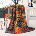 thumbnail image 2 of Pioneer Flower Blanket,Comfortable Soft Flannel Throw Blanket,All Season,Warm Lightweight Blankets for Sofa Bed Couch Living Room Chair,40"x50"(100x130cm), 2 of 4