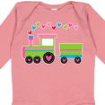 thumbnail image 4 of Inktastic Valentine Heart Train Boys or Girls Long Sleeve Baby Bodysuit, 4 of 5