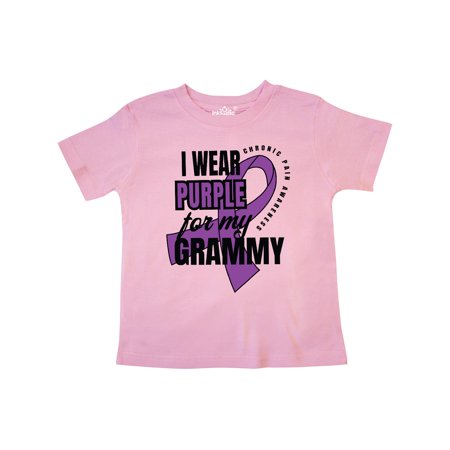 

Inktastic Chronic Pain I Wear Purple For My Grammy Gift Toddler Boy or Toddler Girl T-Shirt