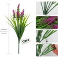 thumbnail image 2 of Faux Fall Flowers for Outside,Artificial Plants Outdoor, UV Resistant Faux Monkey Grass Greenery Stems Faux Plastic Flowers Shrubs for Home Weddings Garden Porch Front Patio Office Decor(Orange), 2 of 4