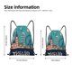 thumbnail image 2 of Fotbe Let's go Travel Bolsa Mochila con Cordón Estampada, Bolsa de Gimnasio Deportiva, Bolsa Cinch, Bolsa con Cordón para Hombres y Mujeres-Medium, 2 of 6