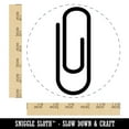 thumbnail image 2 of Paper Clip Symbol Self-Inking Rubber Stamp Ink Stamper - Black Ink - Large 1-1/2 Inch, 2 of 7