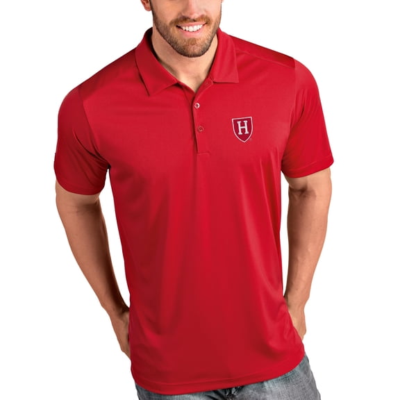 Men's Antigua Crimson Harvard Crimson Tribute Polo