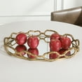 thumbnail image 7 of Uttermost Cable Transitional Cast Iron Chain Mirrored Tray in Silver, 7 of 7