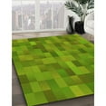 thumbnail image 2 of Ahgly Company Indoor Square Patterned Pistachio Green Area Rugs, 5' Square, 2 of 6