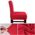 thumbnail image 4 of PiccoCasa 4 Pack Stretch Spandex Bar Stool Covers for Short Back Chair, Red, 4 of 8
