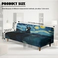 thumbnail image 2 of SCRAWLGOD Cat Starry Sky Print Non Slip Futon Cover, Armless Washable Couch Cover for Futon, Stretch Sofa Cover, Scratch Resistant Furniture Protector for Pets, Dog and Cat, 2 of 7