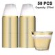 thumbnail image 1 of 50 Pack - 9 Oz Plastic Cocktail Glass,sturdy Rimmed Plastic Cups Clear Cup Disposable Wedd, 1 of 4