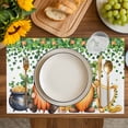 thumbnail image 4 of St. Patrick's Day Placemats Set of 4, Lucky Shamrocks Harp Beer Spring Plants Placemats for Dining Table, Place Mats for Kitchen Tabletop, Waterproof Wipeable Dining Table Mats Set, 4 of 9