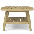 thumbnail image 6 of Simpli Home Bayshore 43 inch Wide Contemporary Outdoor Coffee Table in Light Teak, 6 of 13